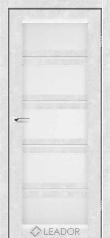 Дверне полотно Leador Lodi бетон білий