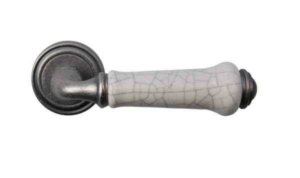 Ручка Siba С01 Lysbon античне срібло/кераміка