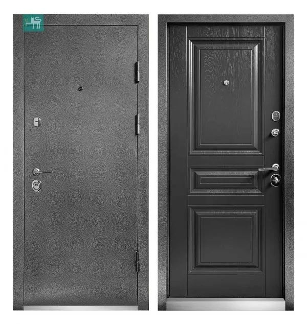 Двері вхідні Міністерство дверей ПУ-3К-198 Сіра текстура
